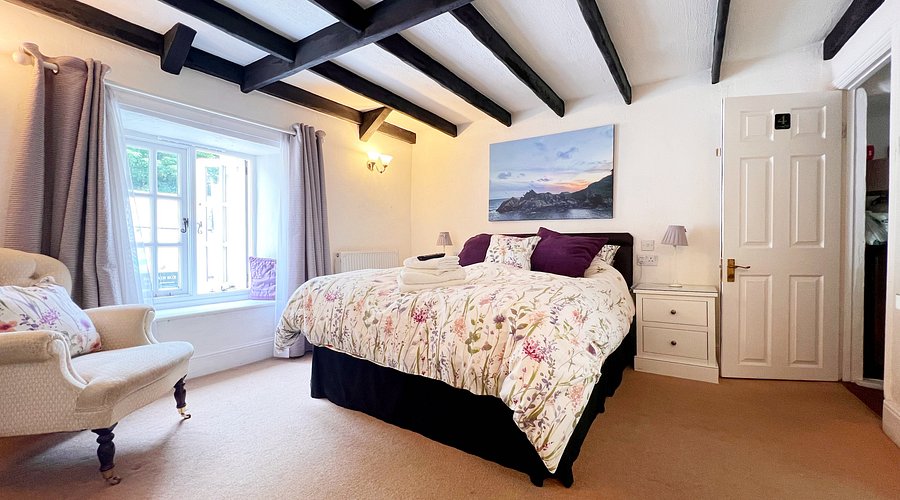 Pretty bedroom but outdated style before redesign